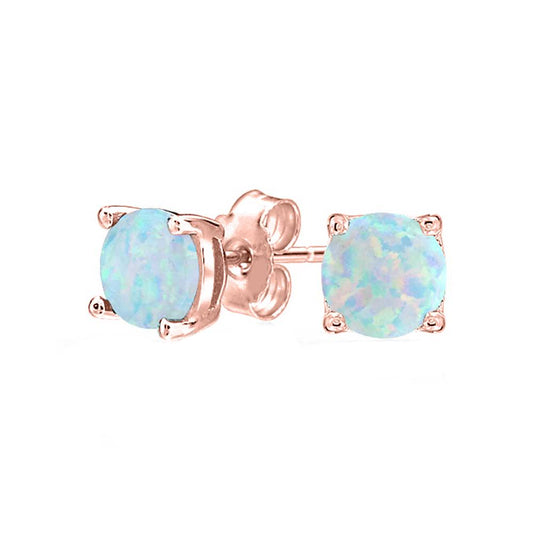 1.55 CTTW Oceanic Opal Classic Studs in 18K Gold Plating (Multiple Opt